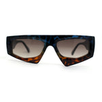 Womens Asymmetrical Flat Top Funky 80s Disco Sunglasses