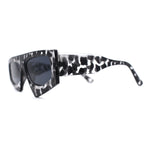 Womens Asymmetrical Flat Top Funky 80s Disco Sunglasses