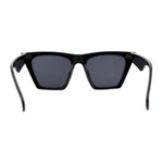 Womens Gothic Square Rectangle Cat Eye Plastic Fashion Sunglasses