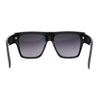 Retro Oversize Thick Plastic Horn Rim Flat Top Mobster Sunglasses