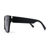 Retro Oversize Thick Plastic Horn Rim Flat Top Mobster Sunglasses