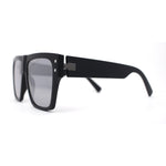 Retro Oversize Thick Plastic Horn Rim Flat Top Mobster Sunglasses