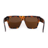 Retro Oversize Thick Plastic Horn Rim Flat Top Mobster Sunglasses