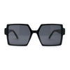 Womens Sharp Square Rectangular Minimal Butterfly Sunglasses