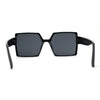 Womens Sharp Square Rectangular Minimal Butterfly Sunglasses