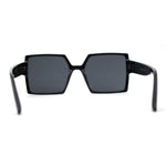 Womens Sharp Square Rectangular Minimal Butterfly Sunglasses