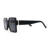 Womens Sharp Square Rectangular Minimal Butterfly Sunglasses