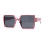 Womens Sharp Square Rectangular Minimal Butterfly Sunglasses