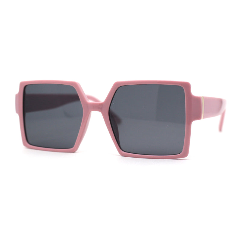 Womens Sharp Square Rectangular Minimal Butterfly Sunglasses