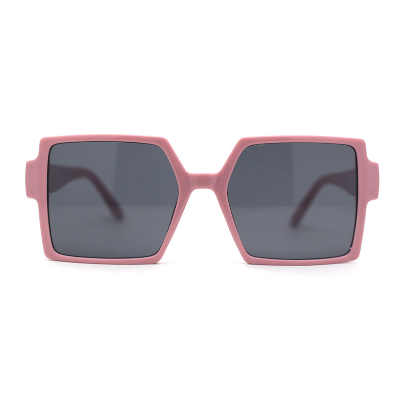 Womens Sharp Square Rectangular Minimal Butterfly Sunglasses