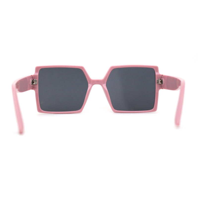 Womens Sharp Square Rectangular Minimal Butterfly Sunglasses