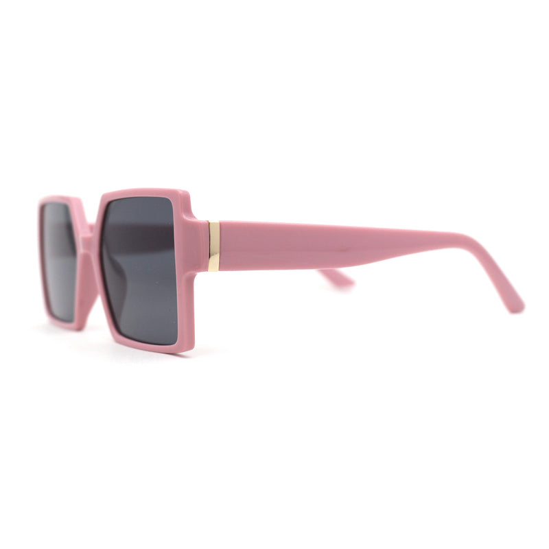 Womens Sharp Square Rectangular Minimal Butterfly Sunglasses