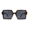 Womens Sharp Square Rectangular Minimal Butterfly Sunglasses