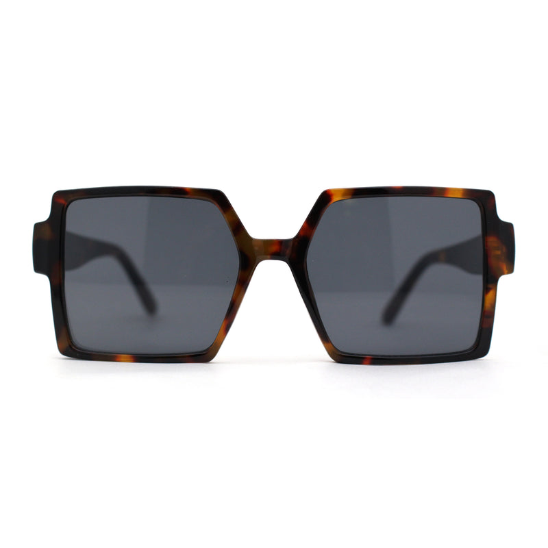 Womens Sharp Square Rectangular Minimal Butterfly Sunglasses