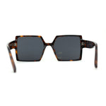 Womens Sharp Square Rectangular Minimal Butterfly Sunglasses