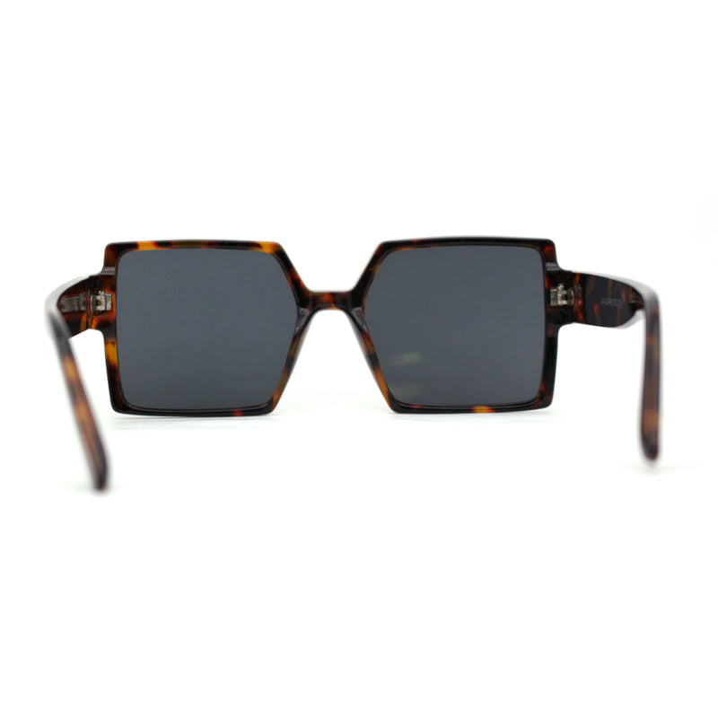 Womens Sharp Square Rectangular Minimal Butterfly Sunglasses