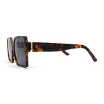 Womens Sharp Square Rectangular Minimal Butterfly Sunglasses