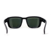Kush Vented Side Visor Horn Rim Color Mirror Plastic Sunglasses