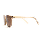 Stylish Inset Lens Horn Rim Retro Plastic Sunglasses