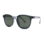 Stylish Inset Lens Horn Rim Retro Plastic Sunglasses