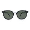 Stylish Inset Lens Horn Rim Retro Plastic Sunglasses