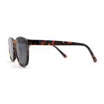 Stylish Inset Lens Horn Rim Retro Plastic Sunglasses