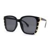 Womens Ornate Metal Side Jewel Butterfly Diva Sunglasses