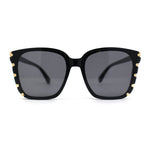 Womens Ornate Metal Side Jewel Butterfly Diva Sunglasses