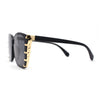 Womens Ornate Metal Side Jewel Butterfly Diva Sunglasses