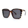 Womens Ornate Metal Side Jewel Butterfly Diva Sunglasses
