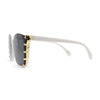 Womens Ornate Metal Side Jewel Butterfly Diva Sunglasses