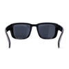 Kush Vented Side Visor Horn Rim Rectangle Plastic Sunglasses