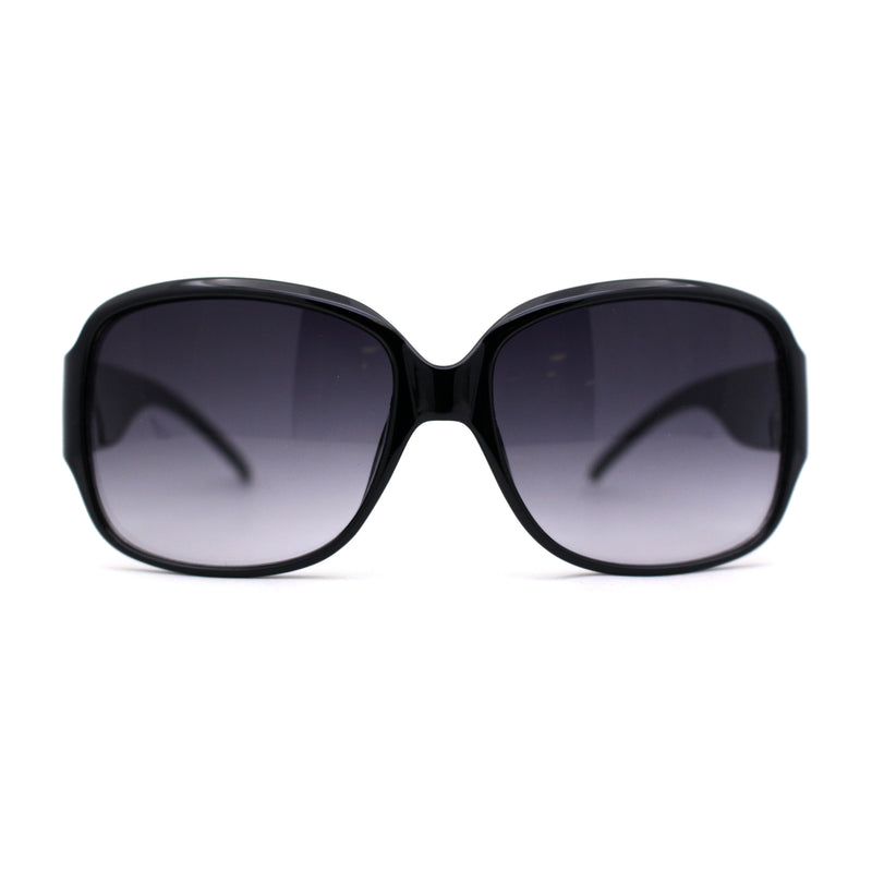 Womens Rhinestone Trim Hinge Butterfly Classic 90s Sunglasses