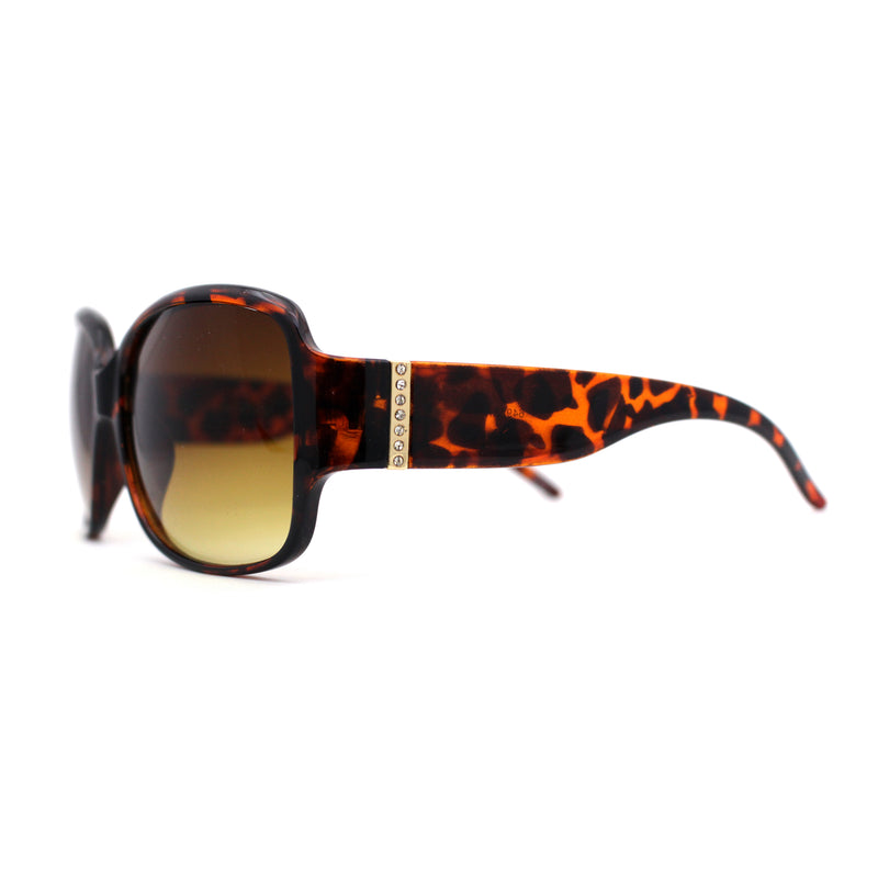 Womens Rhinestone Trim Hinge Butterfly Classic 90s Sunglasses