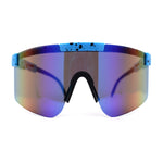 80s Pop Paint Splatter Rimless Half Rim Oversize Sport Plastic Sunglasses