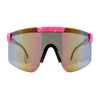 80s Pop Paint Splatter Rimless Half Rim Oversize Sport Plastic Sunglasses