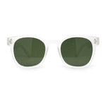 Retro Classy Keyhole Thick Horn Rim Hipster Sunglasses