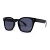 Retro Classy Keyhole Thick Horn Rim Hipster Sunglasses