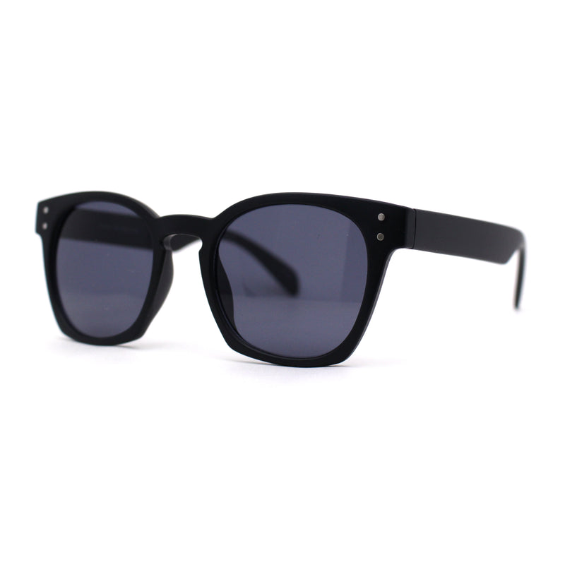 Retro Classy Keyhole Thick Horn Rim Hipster Sunglasses