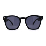 Retro Classy Keyhole Thick Horn Rim Hipster Sunglasses