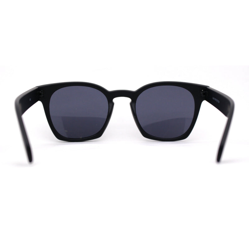 Retro Classy Keyhole Thick Horn Rim Hipster Sunglasses