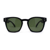 Retro Classy Keyhole Thick Horn Rim Hipster Sunglasses