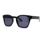 Retro Classy Keyhole Thick Horn Rim Hipster Sunglasses