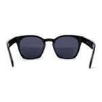 Retro Classy Keyhole Thick Horn Rim Hipster Sunglasses