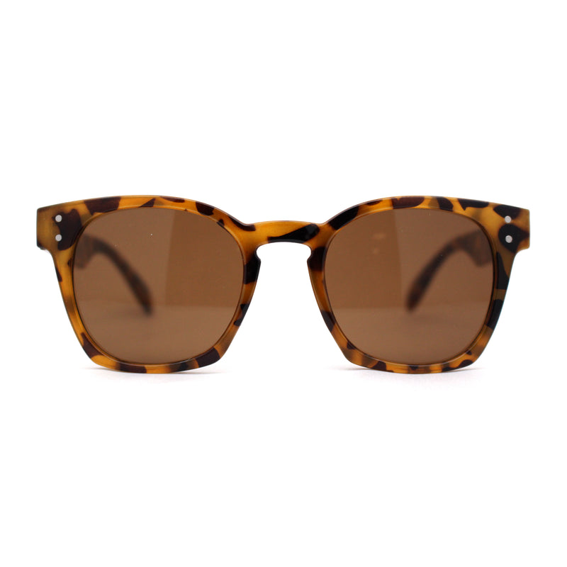 Retro Classy Keyhole Thick Horn Rim Hipster Sunglasses
