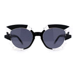 Womens Crystal Cluster Frame Unique Plastic Fashion Sunglasses