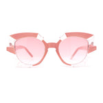 Womens Crystal Cluster Frame Unique Plastic Fashion Sunglasses