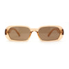 Womens Mod Oval Retro Narrow Rectangle Plastic Sunglasses