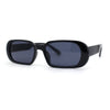 Womens Mod Oval Retro Narrow Rectangle Plastic Sunglasses