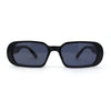 Womens Mod Oval Retro Narrow Rectangle Plastic Sunglasses
